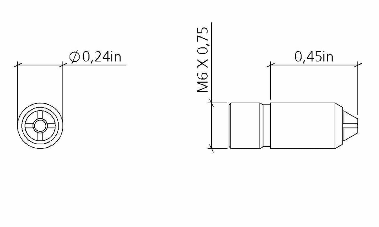 Silvent 0MJ60139234 MJ6 Air Nozzle In Stainless Steel