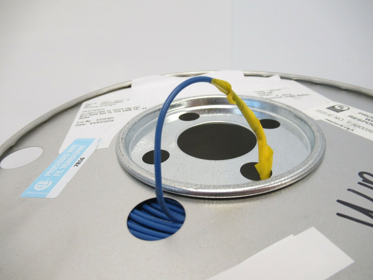 1007-18/16-6 100718166 Hook-Up Wire Tinned Copper 18 AWG 16 Stand PVC Bleue 300m