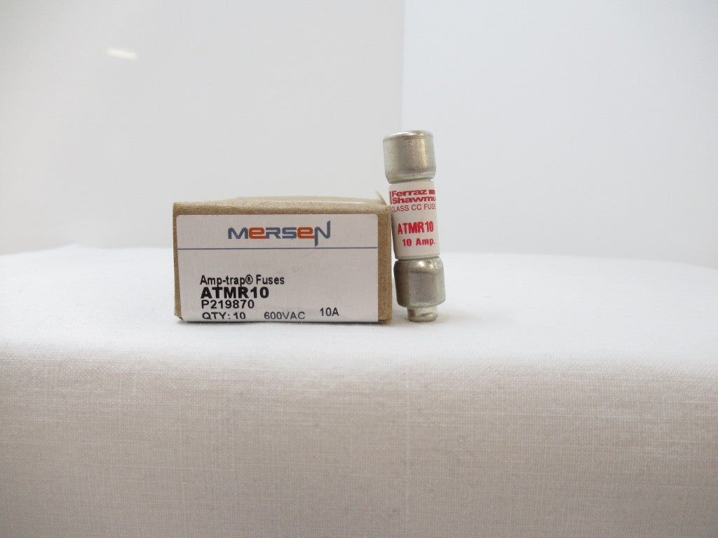 Mersen ATMR10 Amp-Trap Fuses 10A 600V AC Fast-Acting, Sold Per Pack Of 10
