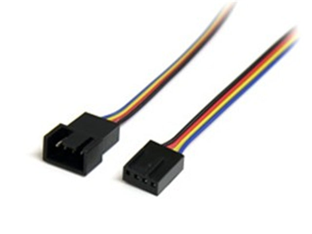 StarTech Cable FAN4EXT12 12inch 4 Pin Fan Power Extension Cable M F Retail
