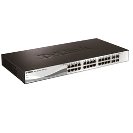 D-Link Network DGS-1210-28P 24PT PoE GbE WebSmart Switch 24x10 100 SFP Ports