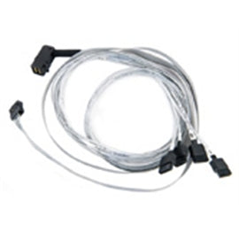 Adaptec 2280000-R 0.8m RA miniSAS SCSI SFF-8643 to 4 x1Serial Fan-Out Cable