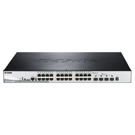 D-Link Network DGS-1510-28XMP 24PT SmartPro Gigabit PoE Switch w 4x10GbE SFP+