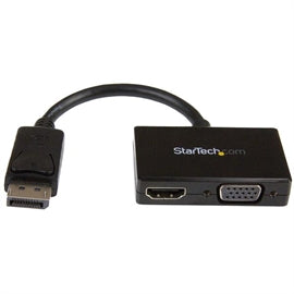 StarTech AC DP2HDVGA Travel A V Adapter 2-in-1 DisplayPort to HDMI or VGA RTL