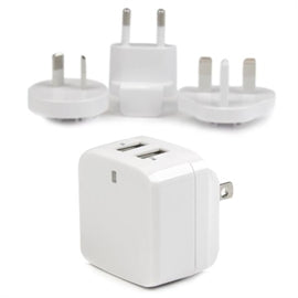 StarTech Accessory USB2PACWH Dual Port USB Wall Charger 17W 3.4A White Retail