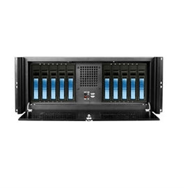 iStarUSA D416-B10BL 4U Compact Rackmount 10x3.5 Hotswap Chassis Black Retail