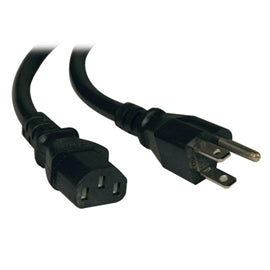 Tripp Lite Cable P006-008-13A 8ft 16AWG PWRCord 13A NEMA 5-15P to IEC-320-C13