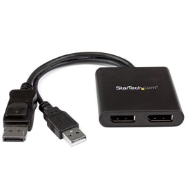StarTech MSTDP122DP DisplayPort to 2x DisplayPort MST Hub Retail