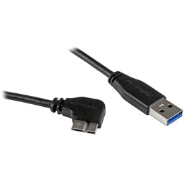 StarTech Cable USB3AU2MRS 2m (6ft) Slim Micro USB 3.0 Cable M M Right-Angle