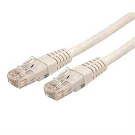StarTech Cable C6PATCH5WH 5ft Cat6 White Molded RJ45 UTP Gigabit Patch Cable