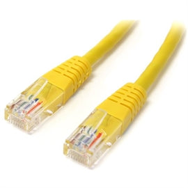 StarTech M45PATCH10YL 10ft Cat5e Yellow Molded RJ45 UTP Cat5e Patch Cable RTL