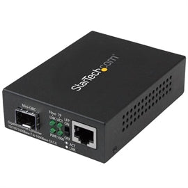 Startech MCM1110SFP Gigabit Ethernet Fiber Media Converter with Open SFP Slot