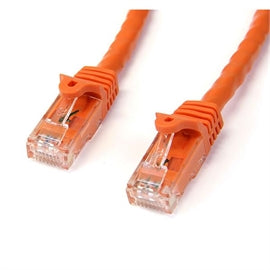 StarTech N6PATCH25OR 25ft Cat6 Patch Cable w Snagless RJ45 Connectors Orange