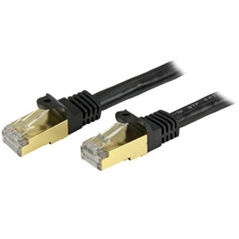 StarTech Cable C6ASPAT10BK Cat6a Patch Cable Shielded (STP) 10FT Black Retail