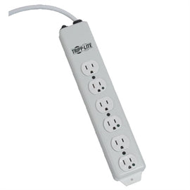 Tripp Lite Power Strip PS-606-HG 6 Hospital-Grade Outlets 6ft 15A 120V 50 60Hz