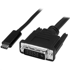 StarTech Cable CDP2DVIMM2MB 6ft USB-C to DVI Adapter Cable 2560x1600 Retail