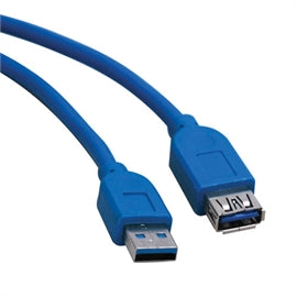 Tripp-Lite CB U324-006 6ft SUB3.0 SuperSpeed Extension AA M F Blue Retail
