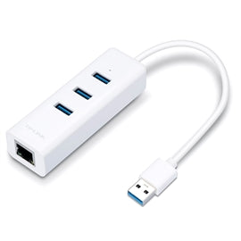 TP-Link UE330 USB3.0 to Gigabit Ethernet Network Adapter w 3-Port USB 3.0 Hub