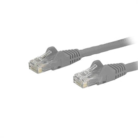 StarTech CB N6PATCH1BLR 1ft Cat6 Patch Cable w Snagless RJ45 Connectors Gray