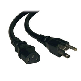 Tripp-Lite P007-003 3ft 14AWG PowerCord IEC-320-C13 NEMA 5-15P Retail