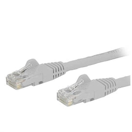 StarTech CB N6PATCH14WH 14ft Cat6 Ethernet Patch Cable w Snagless RJ45 White