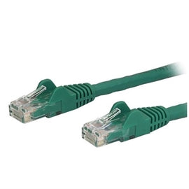StarTech CB N6PATCH1GN 1ft Cat6 Ethernet Patch Cable w Snagless RJ45 Green RTL