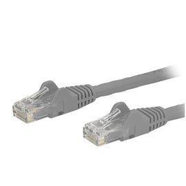 StarTech CB N6PATCH20GR 20ft Cat6 Ethernet Patch Cable w Snagless RJ45 Gray