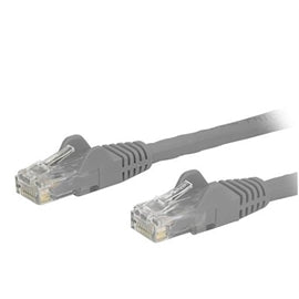 StarTech CB N6PATCH2GR 2ft Cat6 Ethernet Patch Cable w Snagless RJ45 Gray RTL