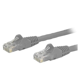 StarTech CB N6PATCH30GR 30ft Cat6 Ethernet Patch Cable w Snagless RJ45 Gray RTL