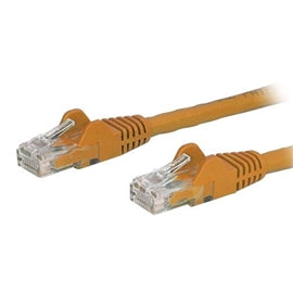 StarTech CB N6PATCH6ORWH 6FT Cat6 Ethernet Patch Cable w Snagless RJ45 OR RTL