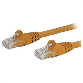 StarTech CB N6PATCH4OR 4ft Cat6 Ethernet Patch Cable w Snagless RJ45 Orange