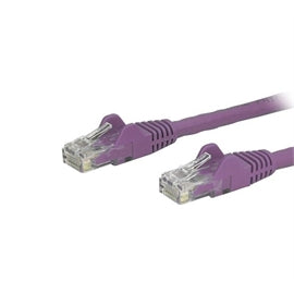 StarTech CB N6PATCH9PL 9ft Cat6 Ethernet Patch Cable w Snagless RJ45 Purple
