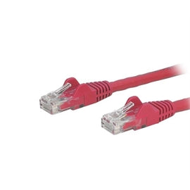 StarTech CB N6PATCH6INRD 6in Cat6 Ethernet Patch Cable w Snagless RJ45 Red RTL
