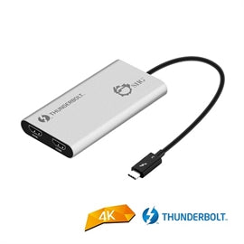 SIIG AC JU-TB0114-S1 Thunderbolt V3 to Dual HDMI Adapter HDMI2.0 Retail