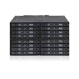 ICY RD MB516SP-B 16Bay 2.5 SAS SATA SSD HDD Backplane Cage Retail
