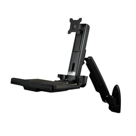 StarTech AC WALLSTS1 Wall-Mounted Sit-Stand Desk Single Monitor Retail