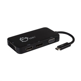 SIIG AC CB-TC0611-S1 USB-C to DVI VGA DP HDMI Multiport Video Adapter