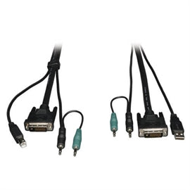 Tripp-Lite CBL P759-015 15ft DVI USB Audio KVM Cable Kit Retail