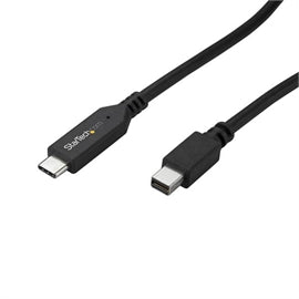 StarTech CB CDP2MDPMM6B 6ft USB-C to Mini DisplayPort Cable Black Retail