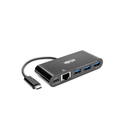 Tripp-Lite AC U460-003-3AGB-C USB-C to Ethernet Adapter with 3x USB-A Gigabit