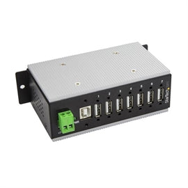 StarTech AC HB20A7AME 7Port Industrial USB Hub USB2.0 15kV ESD Protection RTL