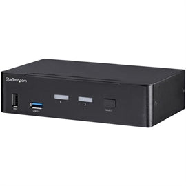 StarTech KVM SV231DPU34K 2 Port DisplayPort KVM Switch 4K 60Hz USB 3.0 Hub RTL