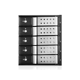 iStarUSA BPN-DE350HD-SILVER Trayless 3x5.25 to 5x3.5 12Gb s HDD HS Rack SLVR