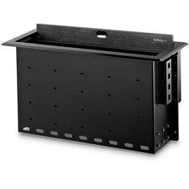 StarTech AC BOX4MODULE Dual-Module Connectivity Box w Cable Organizer BK RTL