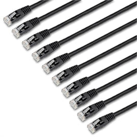 StarTech CB C6PATCH6BK10PK 6ft CAT6 Patch Cable 100% Copper Wire Black 10Pack