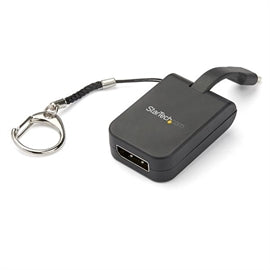 StarTech AC CDP2DPFC Portable USB-C t DP Adapter with Quick-Connect Keychain