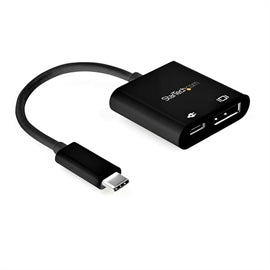 StarTech AC CDP2DP14UCPB USB-C to DisplayPort Adapter w Power Delivery 8K 30Hz