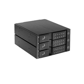 iStarUSA BPN-DE230P-BLACK Trayless 2x 5.25 to 3x 3.5 12Gb s HDD Hotswap Rack