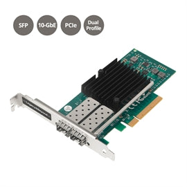 SII AC LB-GE0511-S1 Dual Port 10G SFP+ Ethernet Network PCI Express Green RTL