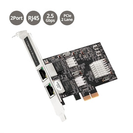 SIIG AC LB-GE0711-S1 Dual 2.5G 4-Speed Multi-Gigabit Ethernet PCIe Card